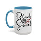 Black Like My Soul Mug – Gothic Coffee Cup, Funny Dark Humor Gift, Pink, Red, or Black Two-Tone Ceramic Mug, Alt Aesthetic Drinkware - Divine Mystic Moons