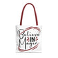 Believe in Magic Tote Bag | Inspirational Tote, Gift for Dreamers, Everyday Carry, Eco-Friendly Bag, Magic Lovers - Divine Mystic Moons