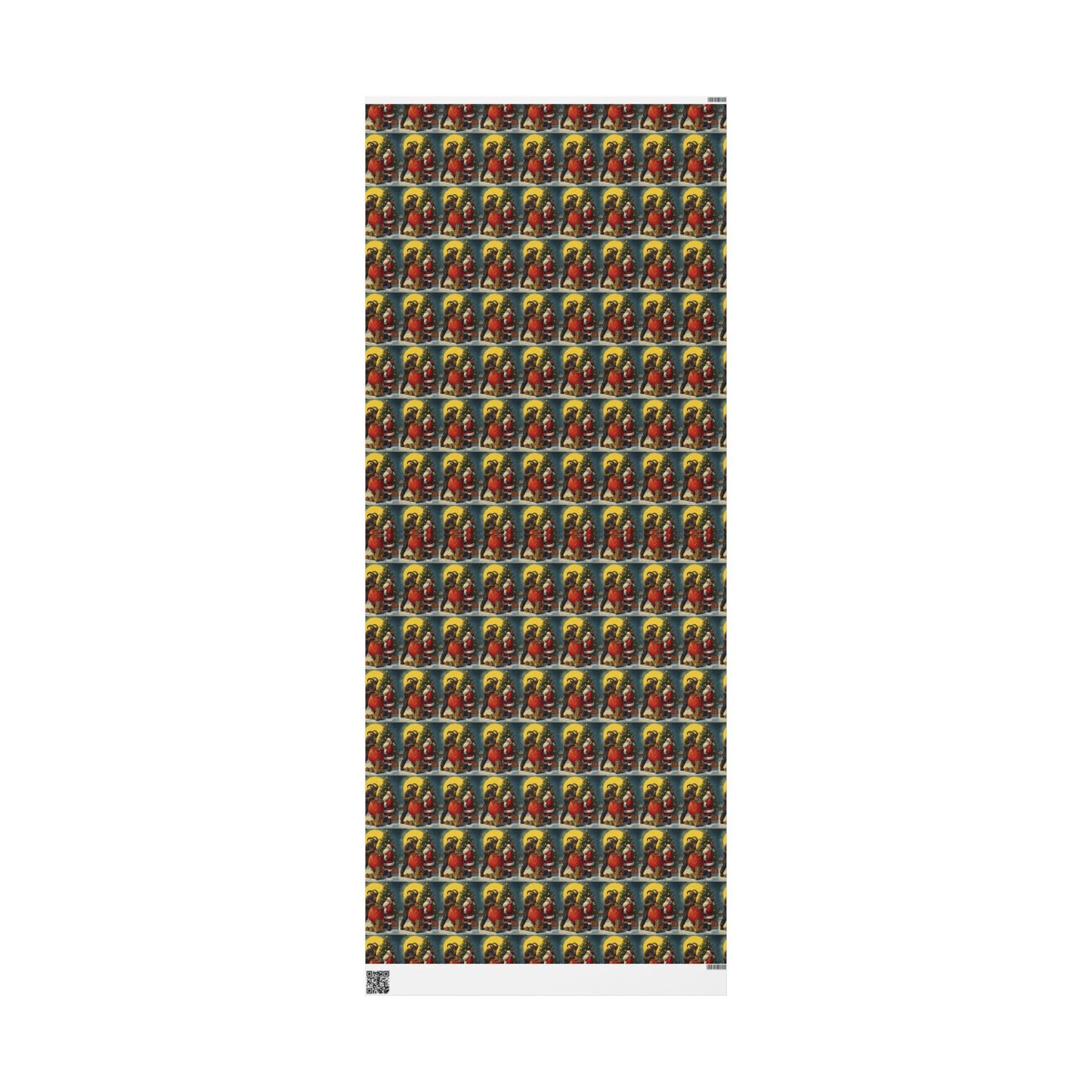 Krampus & Santa Winter Folklore Wrapping Paper