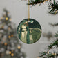 Celtic Woodland Enchantress & Bear Companion Ornament