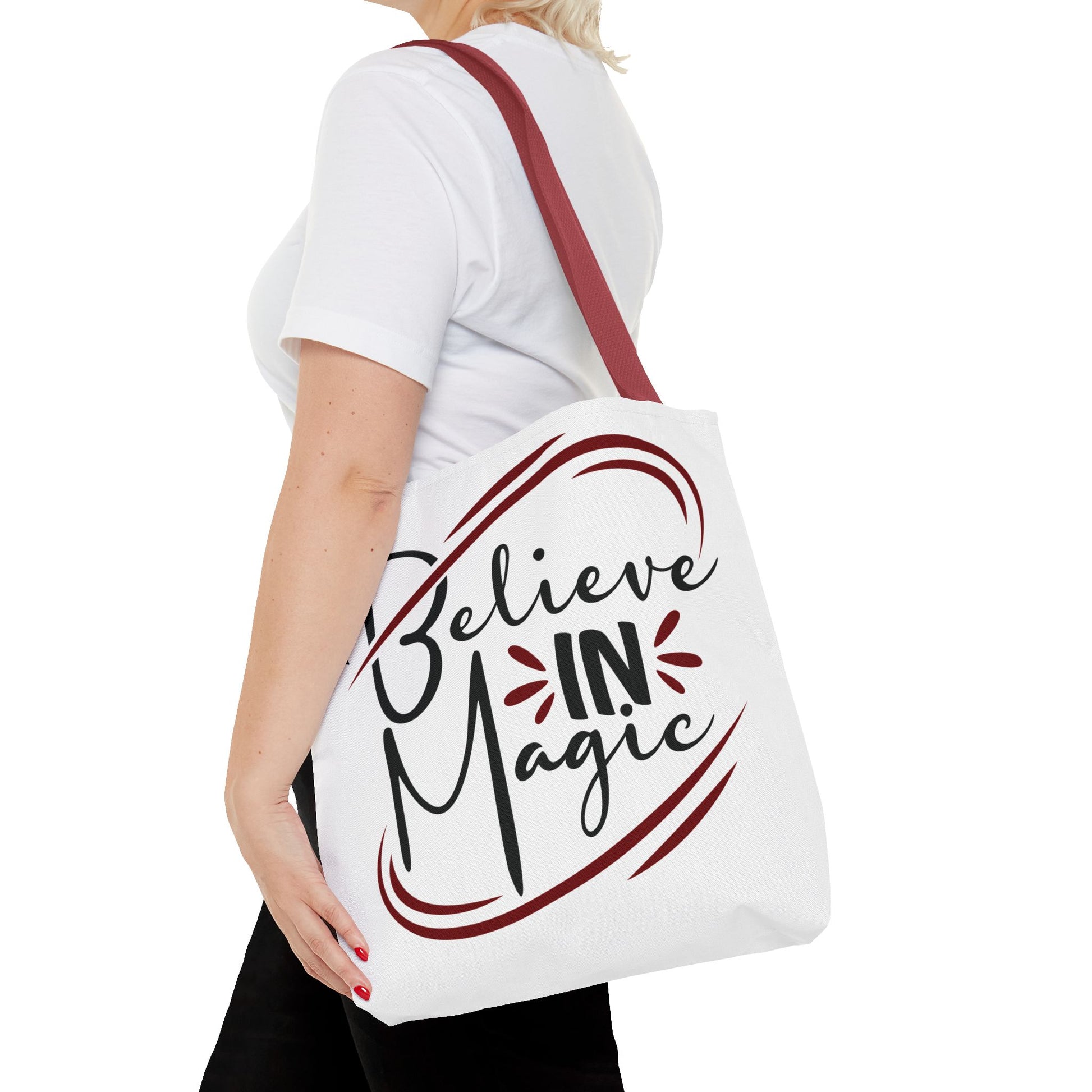 Believe in Magic Tote Bag | Inspirational Tote, Gift for Dreamers, Everyday Carry, Eco-Friendly Bag, Magic Lovers - Divine Mystic Moons