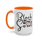 Black Like My Soul Mug – Gothic Coffee Cup, Funny Dark Humor Gift, Pink, Red, or Black Two-Tone Ceramic Mug, Alt Aesthetic Drinkware - Divine Mystic Moons