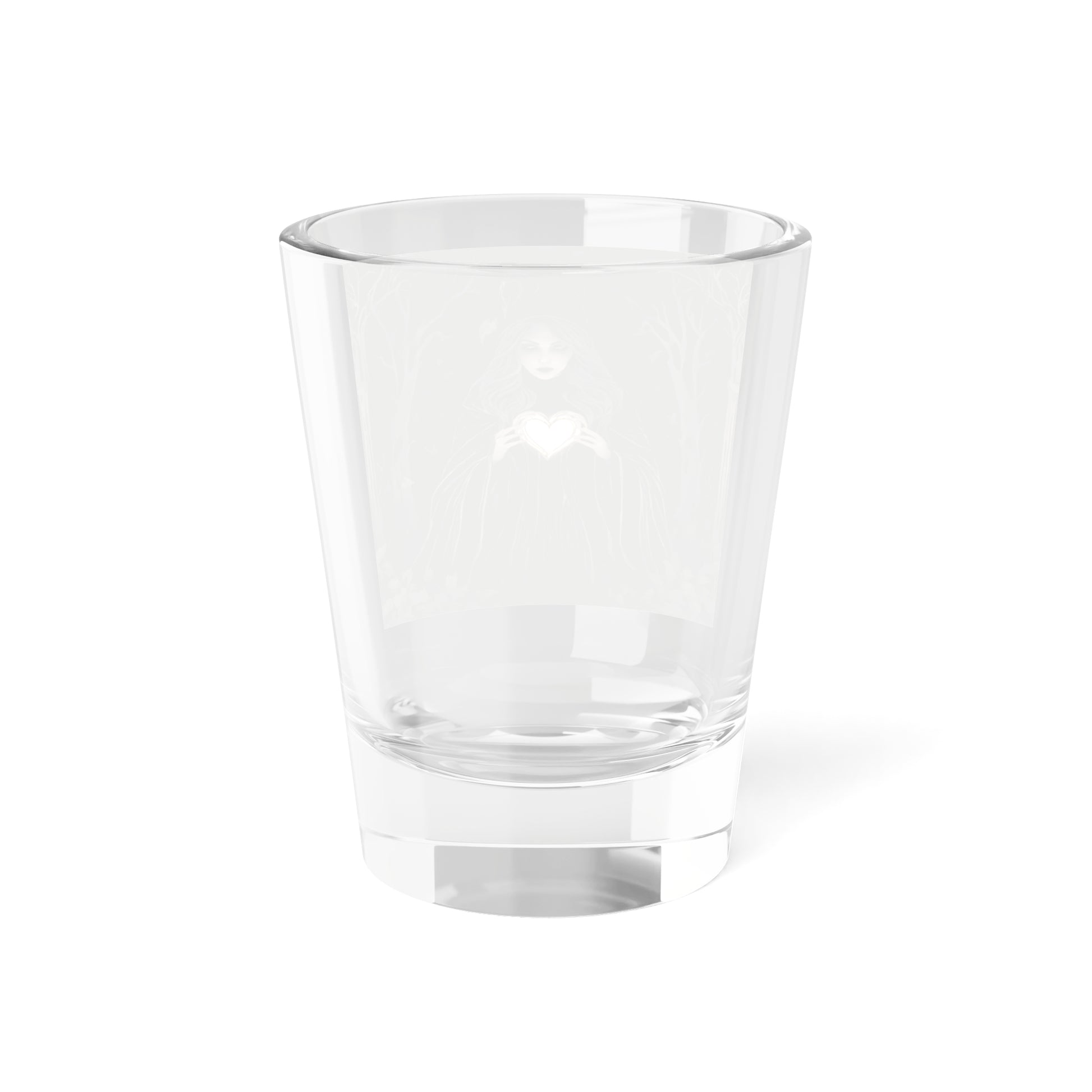Heart of Shadows Shot Glass – 1.5oz of Dark Enchantment Heart Shot Glass | Dark Fantasy Drinkware, Gothic Party Favor - Divine Mystic Moons