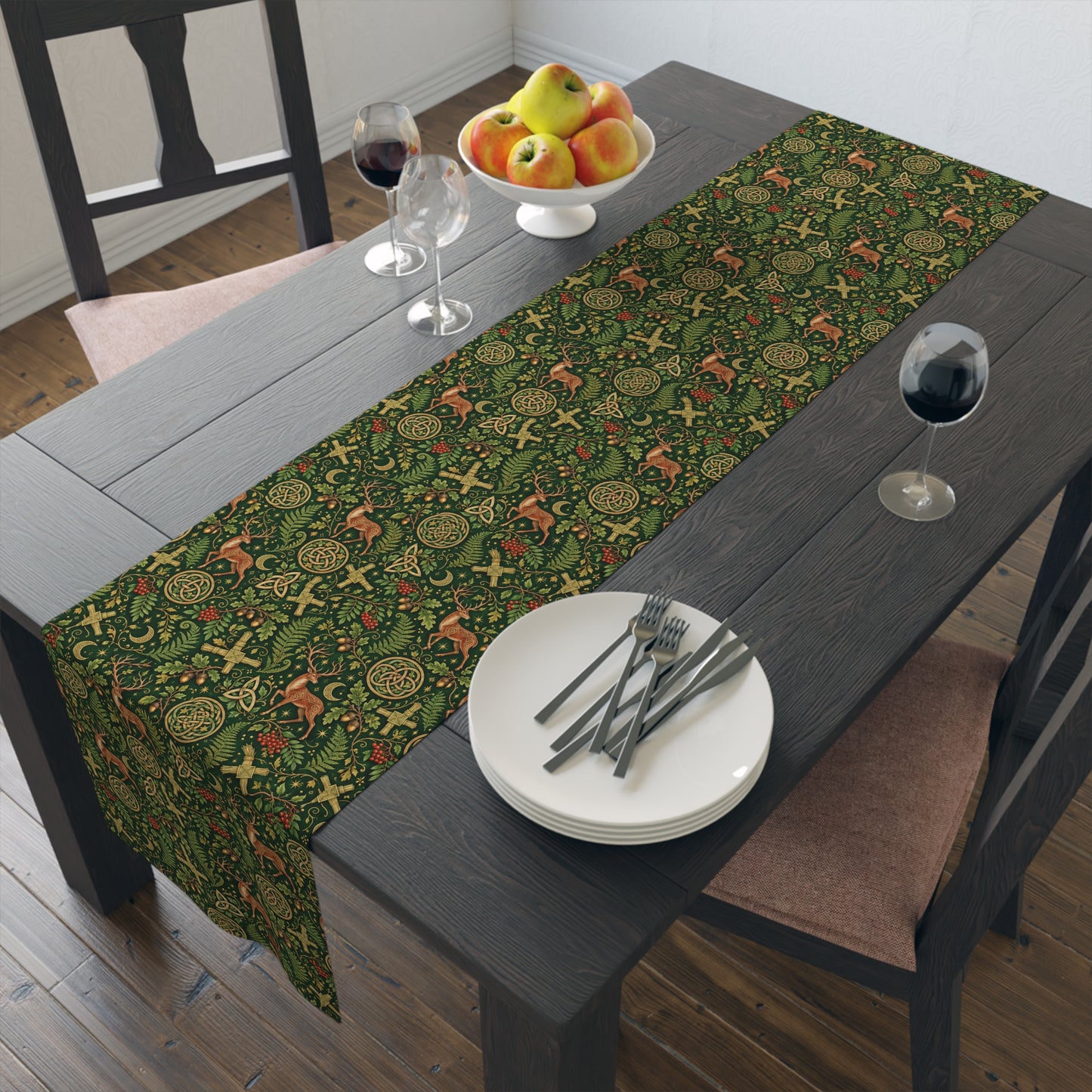 Celtic Woodland Table Runner