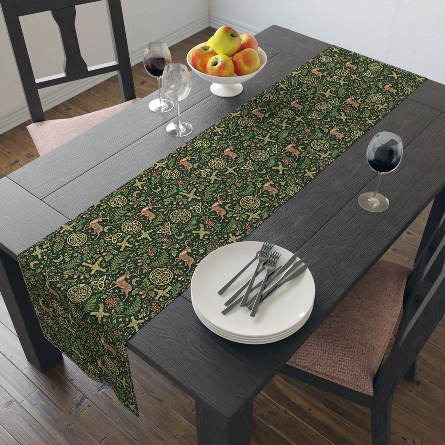 Celtic Woodland Table Runner