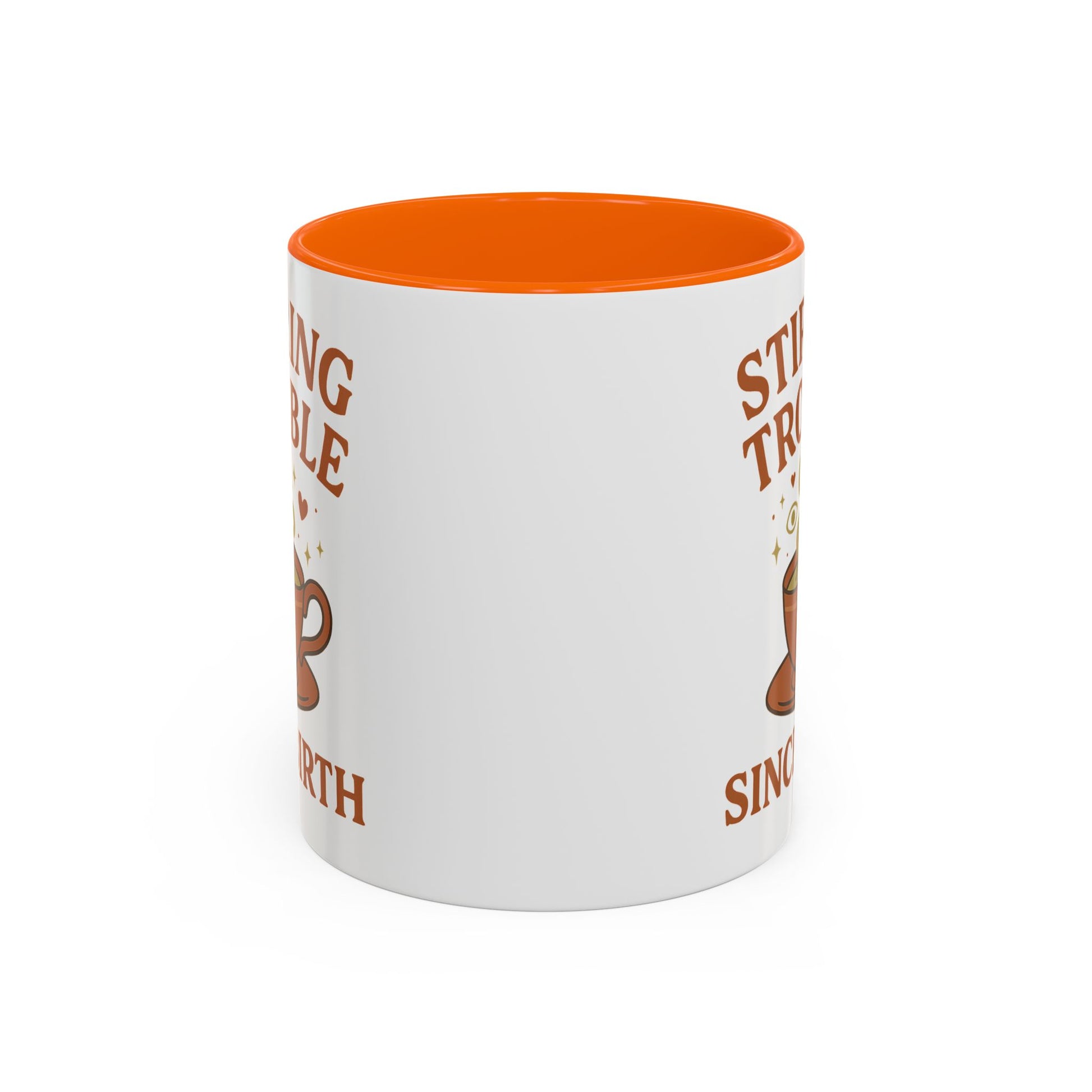 Stirring Trouble Since Birth Mug | Funny Witch Mug | Whimsical Witchcore Coffee Cup | Earth Tone Aesthetic | DivineMysticMoons Gift - Divine Mystic Moons