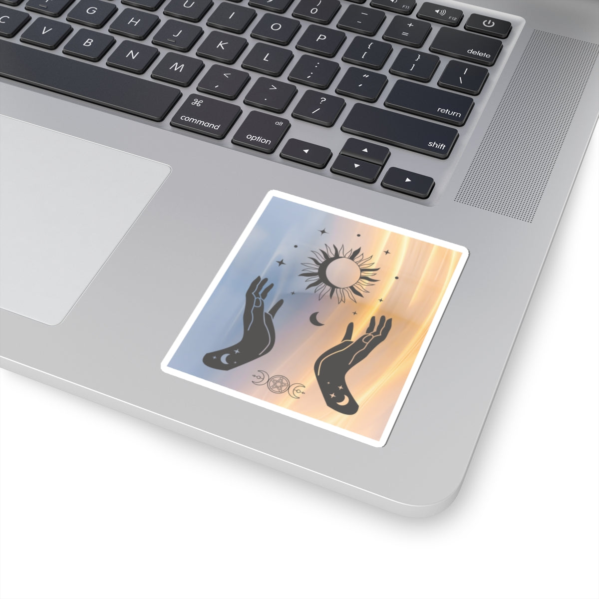 Stickers, Witch Hands Sun Moon Phases Mystical Art, Laptop Decal, Water Bottle Sticker, Planner Decor, Halloween Decorations, Mystical Gift - Divine Mystic Moons