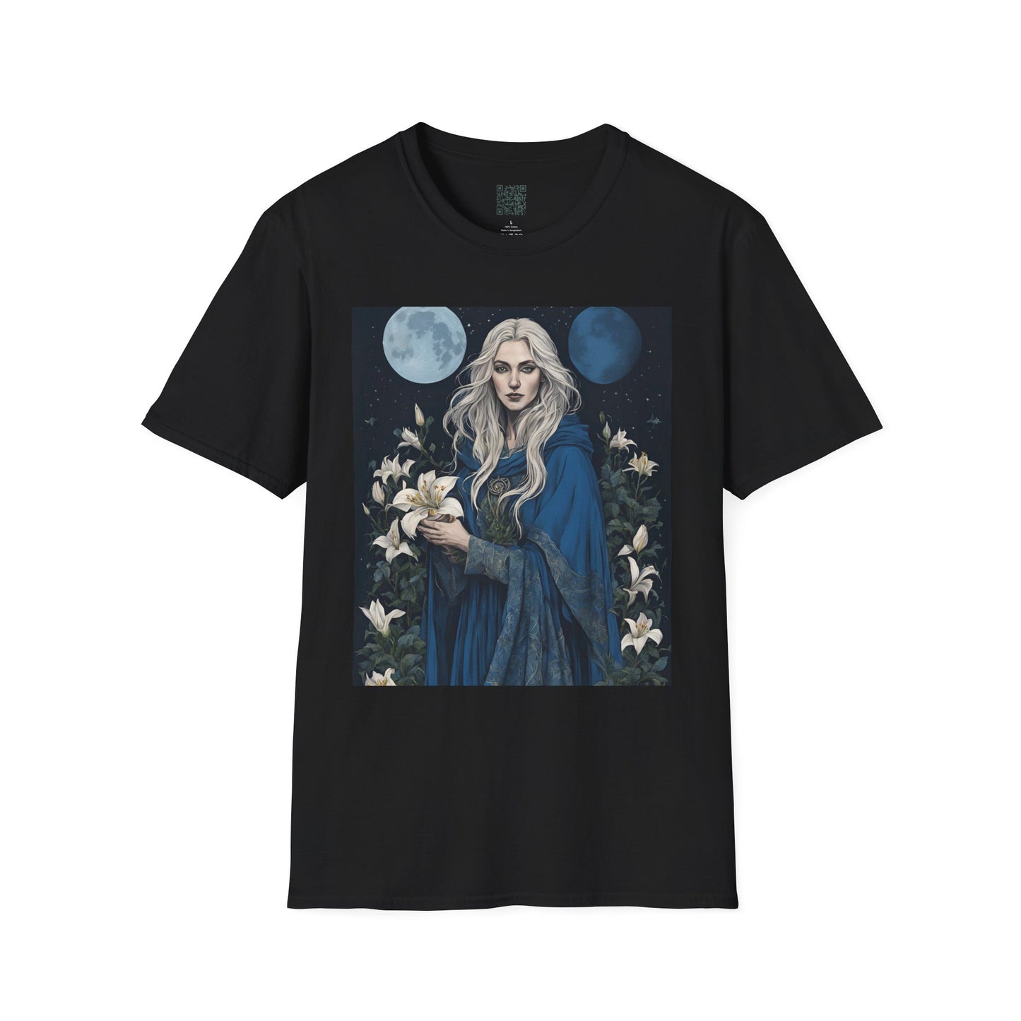 Mystical Moon Goddess T-Shirt, Celestial Art Tee, Witchy Fashion, Gift for Her, Witchy Aesthetic, Occult Apparel - Divine Mystic Moons