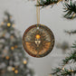 Sun Mystical Ceramic Ornaments, Boho Home Decor, Seasonal Decorations, Tree Ornaments, Gift for Her, Unique Holiday Decor - Divine Mystic Moons