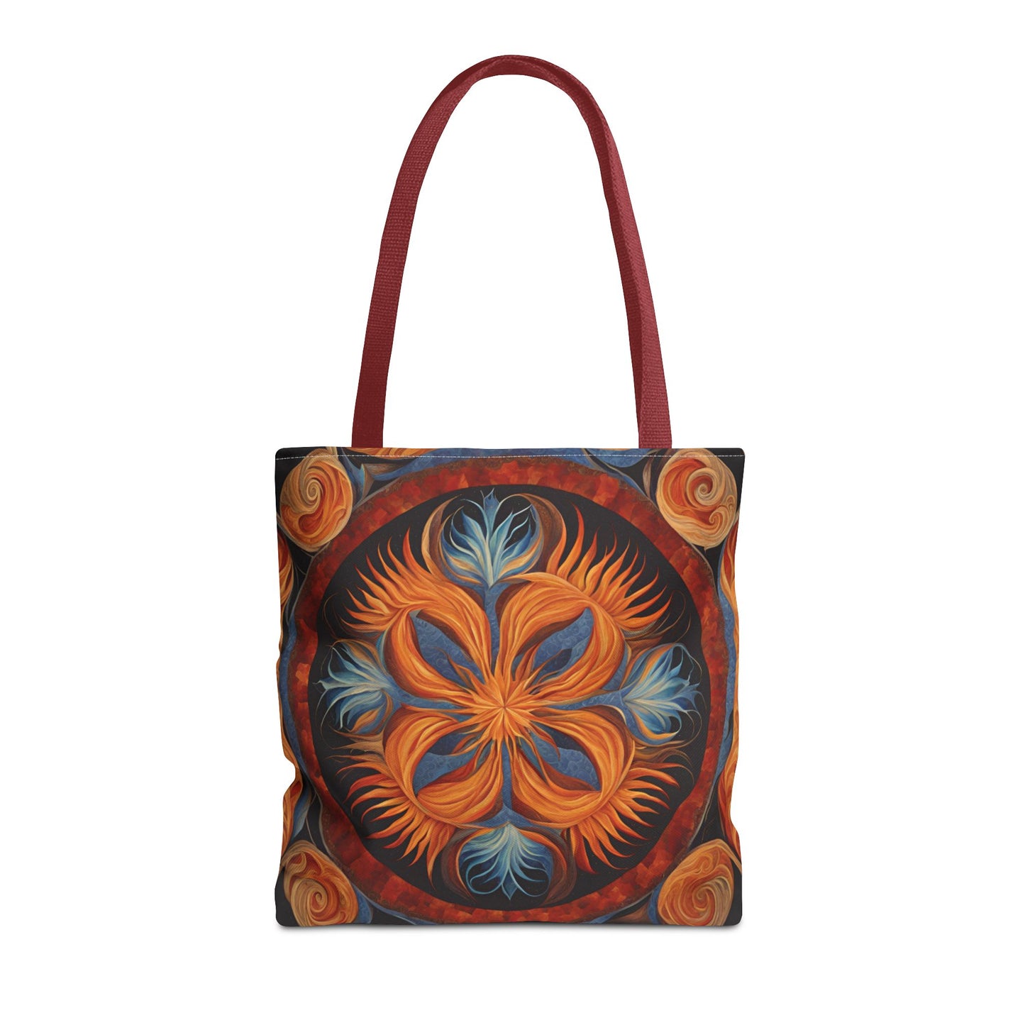 Vibrant Floral Tote Bag, Bohemian Style Handbag, Eco-Friendly Shopping Bag, Art Inspired Gift, Summer Festival Accessory - Divine Mystic Moons