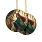 Mystical Witch Ornaments - Forest Goddess Design, Holiday Decor, Christmas Tree Decorations, Unique Gift, Eco-Friendly - Divine Mystic Moons