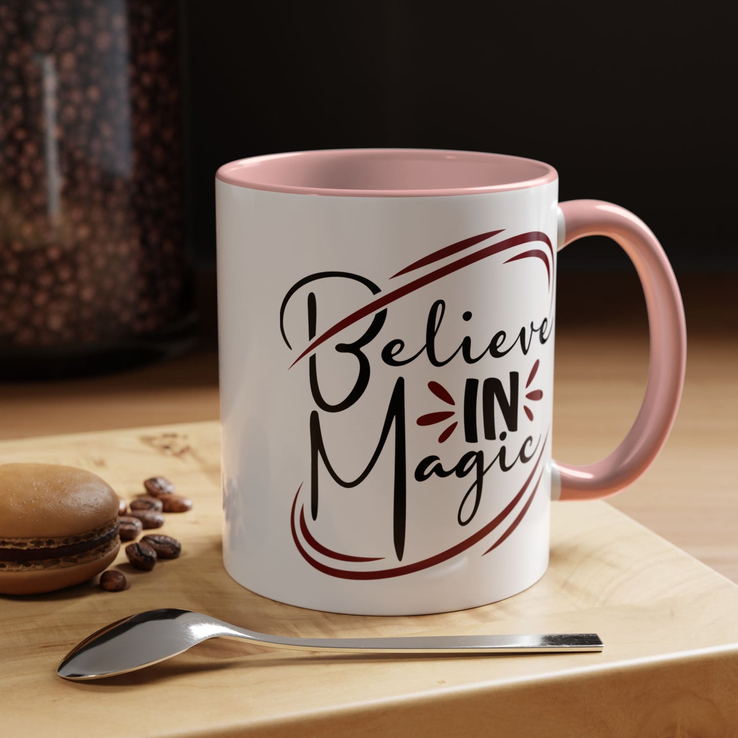 Believe in Magic Coffee Mug, Motivational Mug, Inspirational Gift, Unique Drinking Mug, Coffee Lover's Gift - Divine Mystic Moons