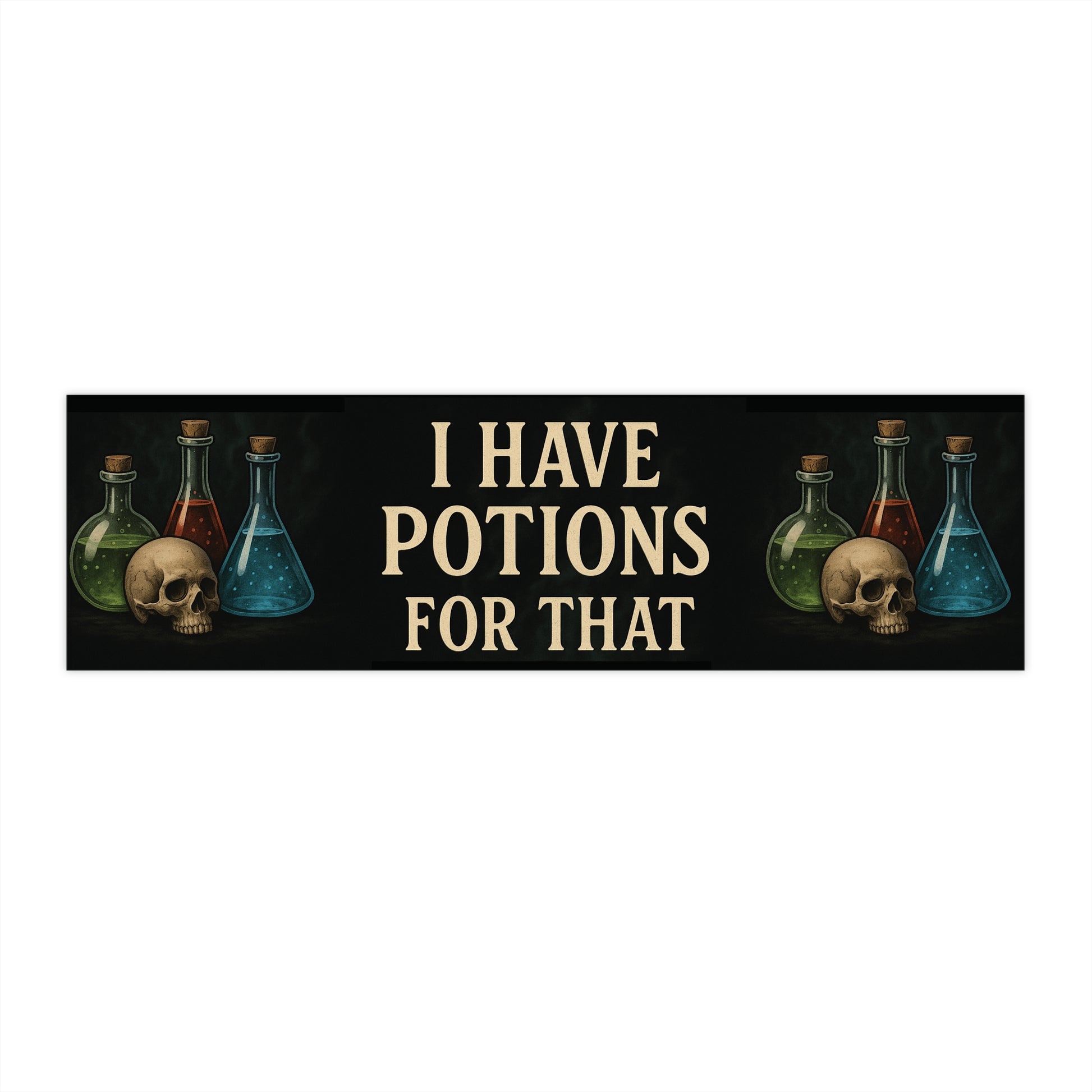 Magical Potions Bumper Stickers, Fun Car Decor, Witchy Gift Idea, Halloween Decor, Quirky Vehicle Accessories - Divine Mystic Moons