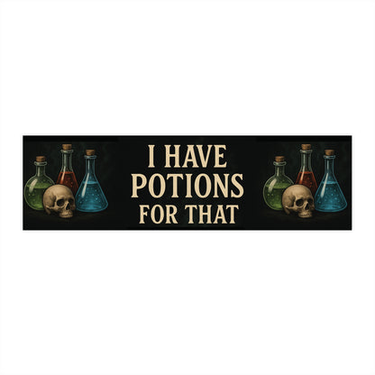 Magical Potions Bumper Stickers, Fun Car Decor, Witchy Gift Idea, Halloween Decor, Quirky Vehicle Accessories - Divine Mystic Moons