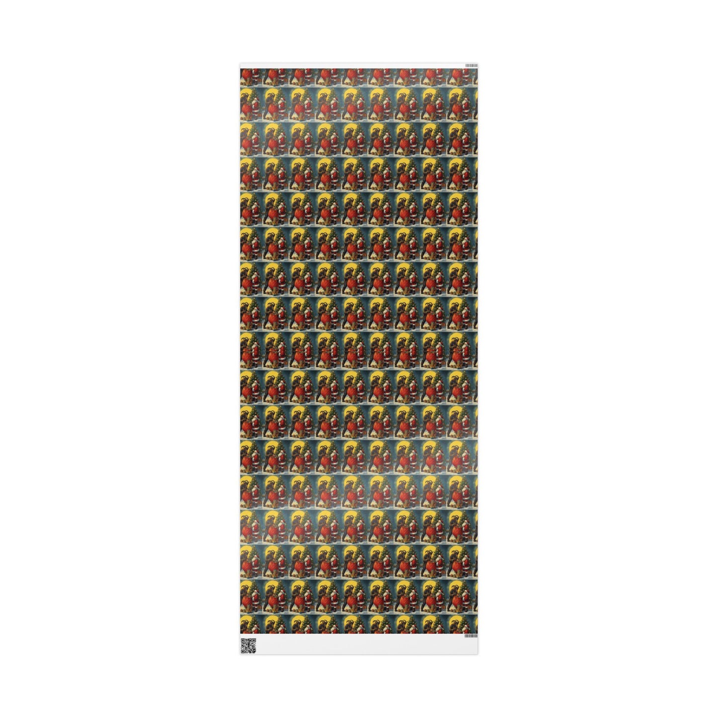 Krampus & Santa Winter Folklore Wrapping Paper