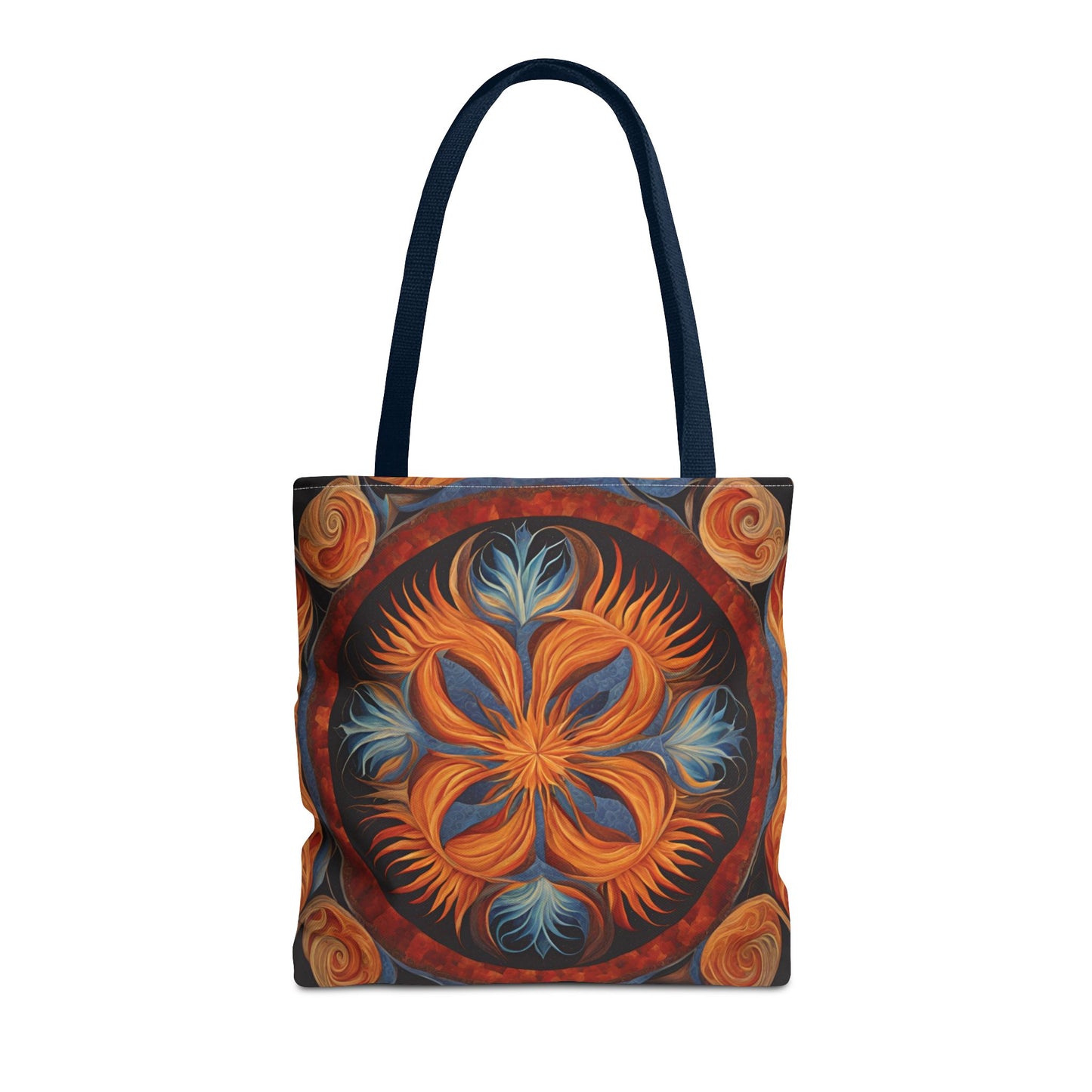 Vibrant Floral Tote Bag, Bohemian Style Handbag, Eco-Friendly Shopping Bag, Art Inspired Gift, Summer Festival Accessory - Divine Mystic Moons