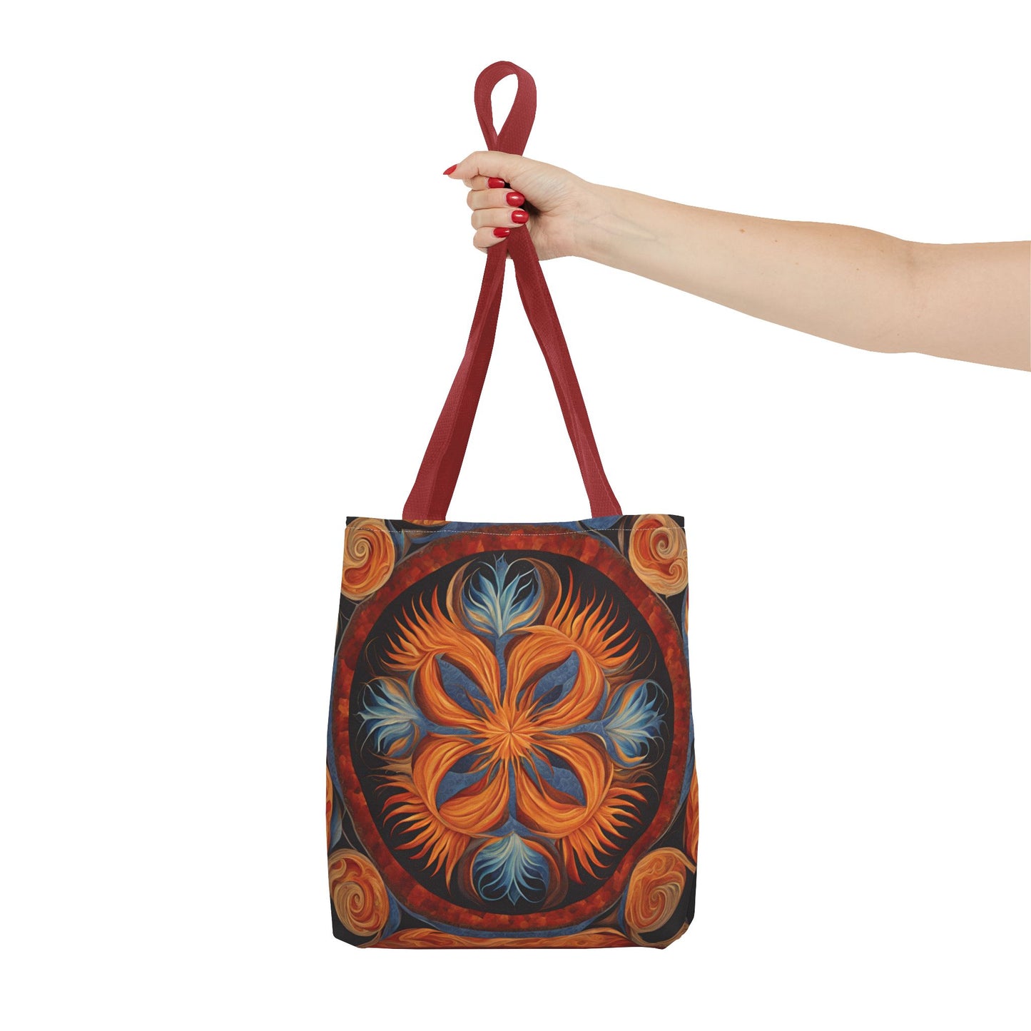 Vibrant Floral Tote Bag, Bohemian Style Handbag, Eco-Friendly Shopping Bag, Art Inspired Gift, Summer Festival Accessory - Divine Mystic Moons