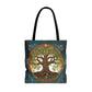 Tree of Life Witches Tote Bag - Witchy Witchcraft Wicca Eco-Friendly Shopper, Spell Book Accessories, Halloween Gift, Reusable - Divine Mystic Moons