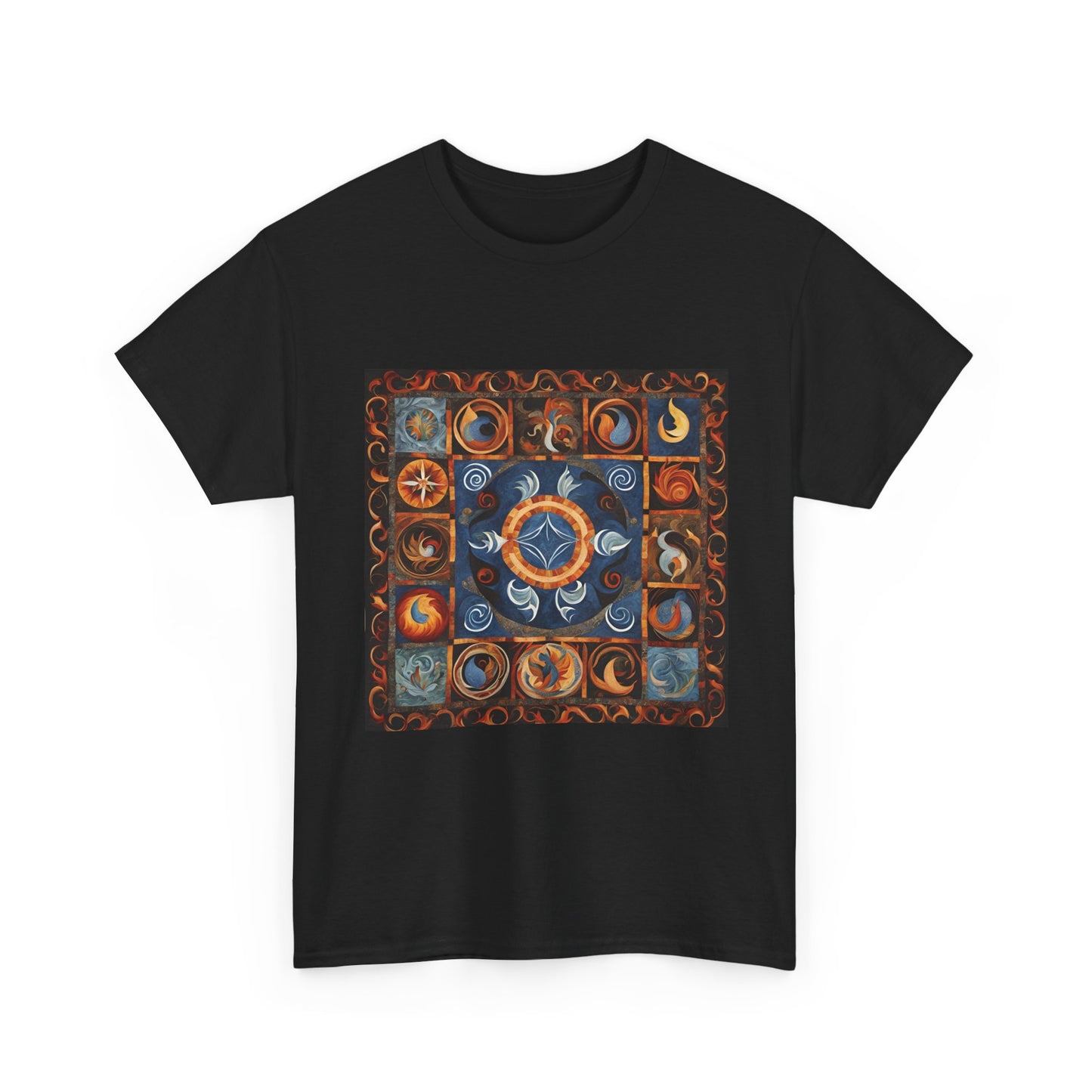 Mystical Elements Bohemian Style Shirt, Nature Lover Gift, Astrology Tee, Spiritual Apparel, Perfect for Festivals - Divine Mystic Moons