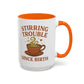 Stirring Trouble Since Birth Mug | Funny Witch Mug | Whimsical Witchcore Coffee Cup | Earth Tone Aesthetic | DivineMysticMoons Gift - Divine Mystic Moons