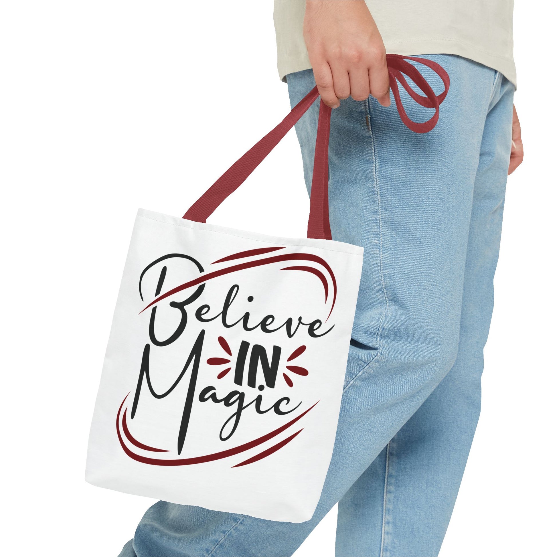 Believe in Magic Tote Bag | Inspirational Tote, Gift for Dreamers, Everyday Carry, Eco-Friendly Bag, Magic Lovers - Divine Mystic Moons