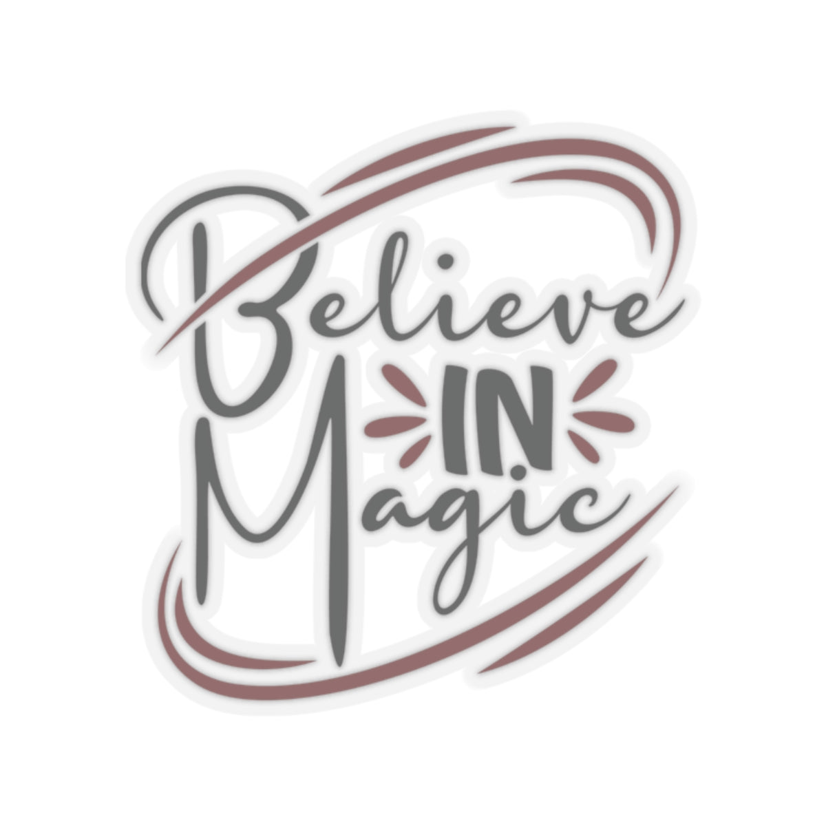 Believe in Magic Kiss-Cut Stickers, Inspirational Sticker, Laptop Decor, Gift for Dreamers, Magic Themed Decor, Self-Expression - Divine Mystic Moons