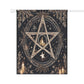 Winter Flame Pentagram Garden Flag