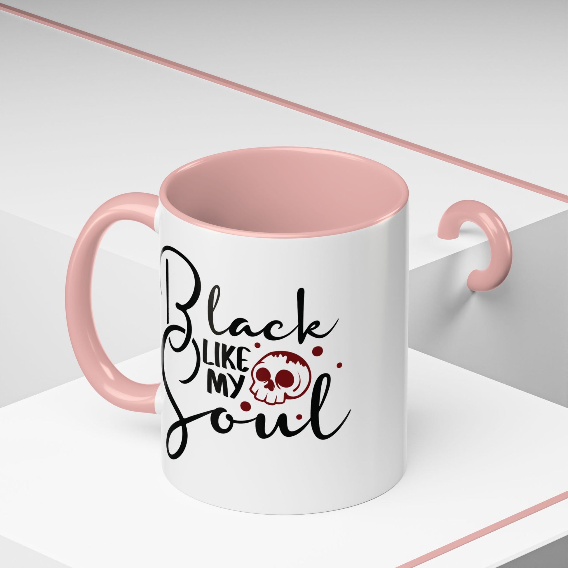 Gothic Coffee Mug, Perfect Gift for Dark Aesthetic Lovers, Unique Kitchen Decor, Halloween or Everyday Use, Black Like My Soul - Divine Mystic Moons