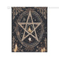 Magical Garden Banner, Enchanted Outdoor Decor, Pagan Home Decoration, Gothic Holiday Decor, Starry Night Garden Flag