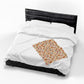 Lughnasadh Wheat & Corn Dolly Velveteen Plush Blanket – Lightweight Lammas Harvest Throw