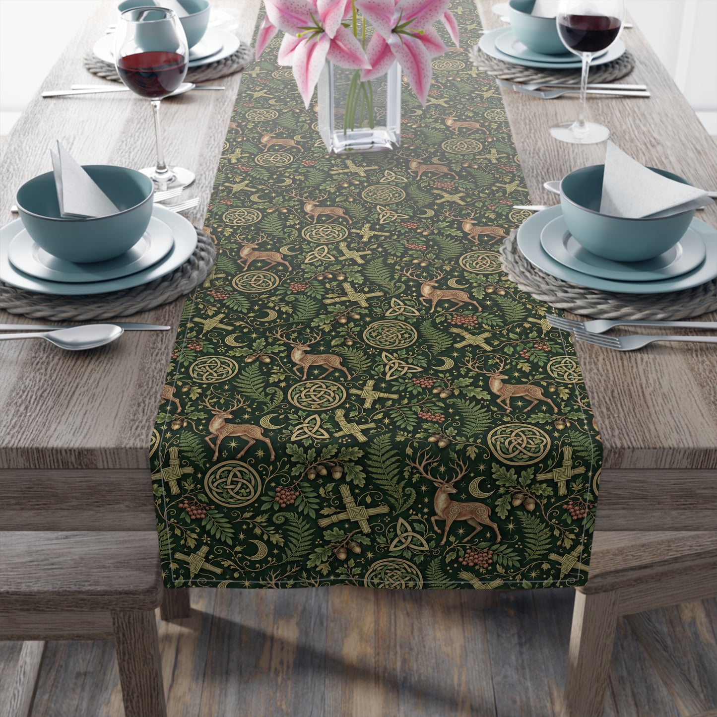 Celtic Woodland Table Runner