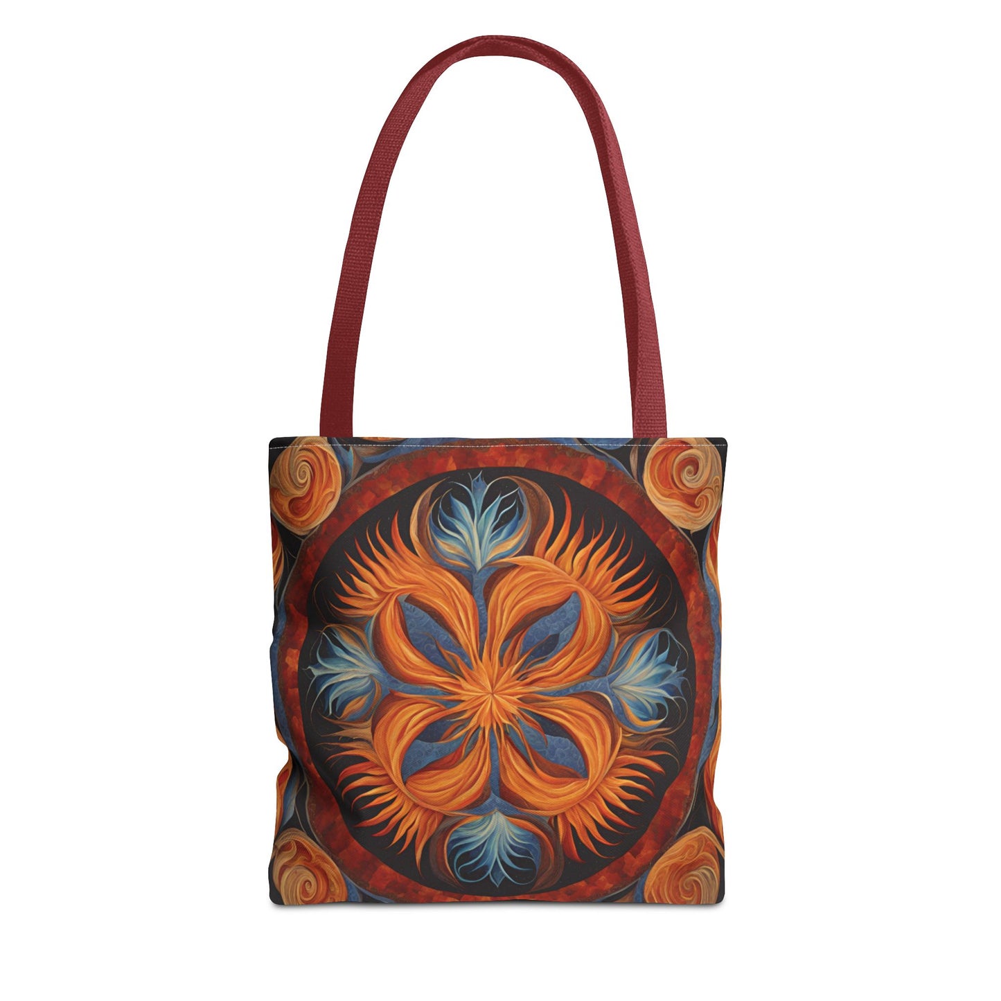 Vibrant Floral Tote Bag, Bohemian Style Handbag, Eco-Friendly Shopping Bag, Art Inspired Gift, Summer Festival Accessory - Divine Mystic Moons