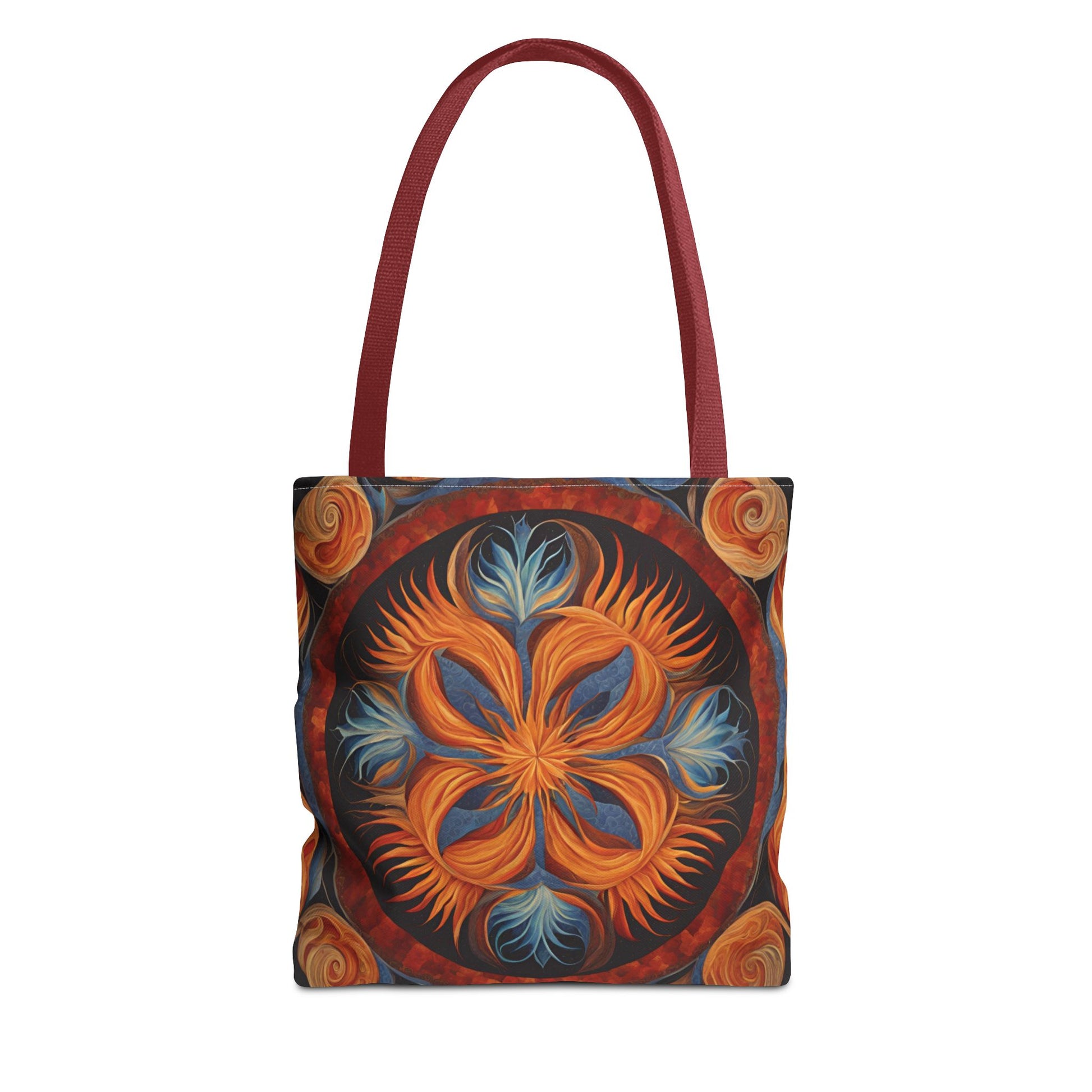 Vibrant Floral Tote Bag, Bohemian Style Handbag, Eco-Friendly Shopping Bag, Art Inspired Gift, Summer Festival Accessory - Divine Mystic Moons