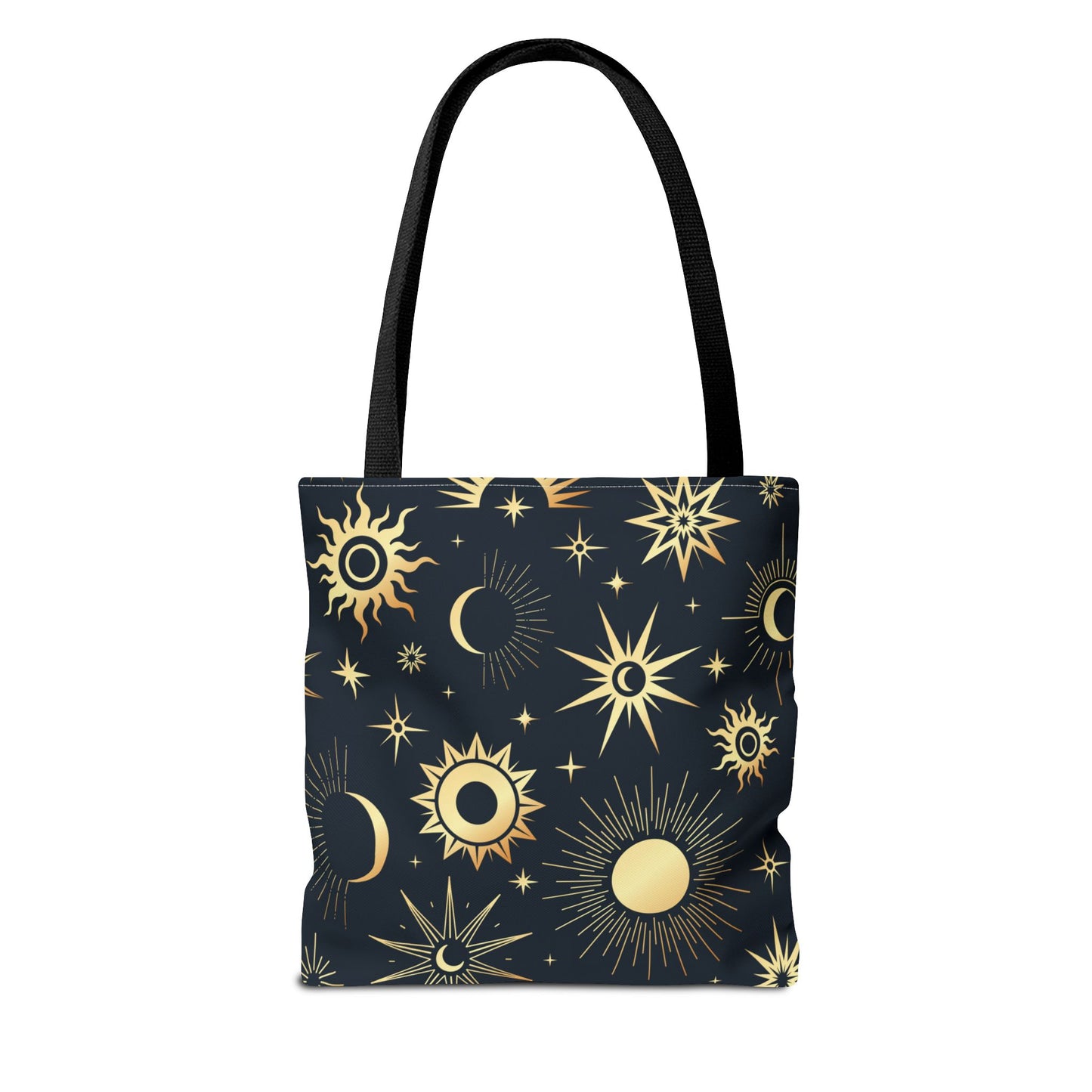 Celestial Tote Bag, Starry Sky Beach Bag, Astrology Shopping Tote, Cosmic Gift for Astronomers, Lunar Print Market Tote - Divine Mystic Moons