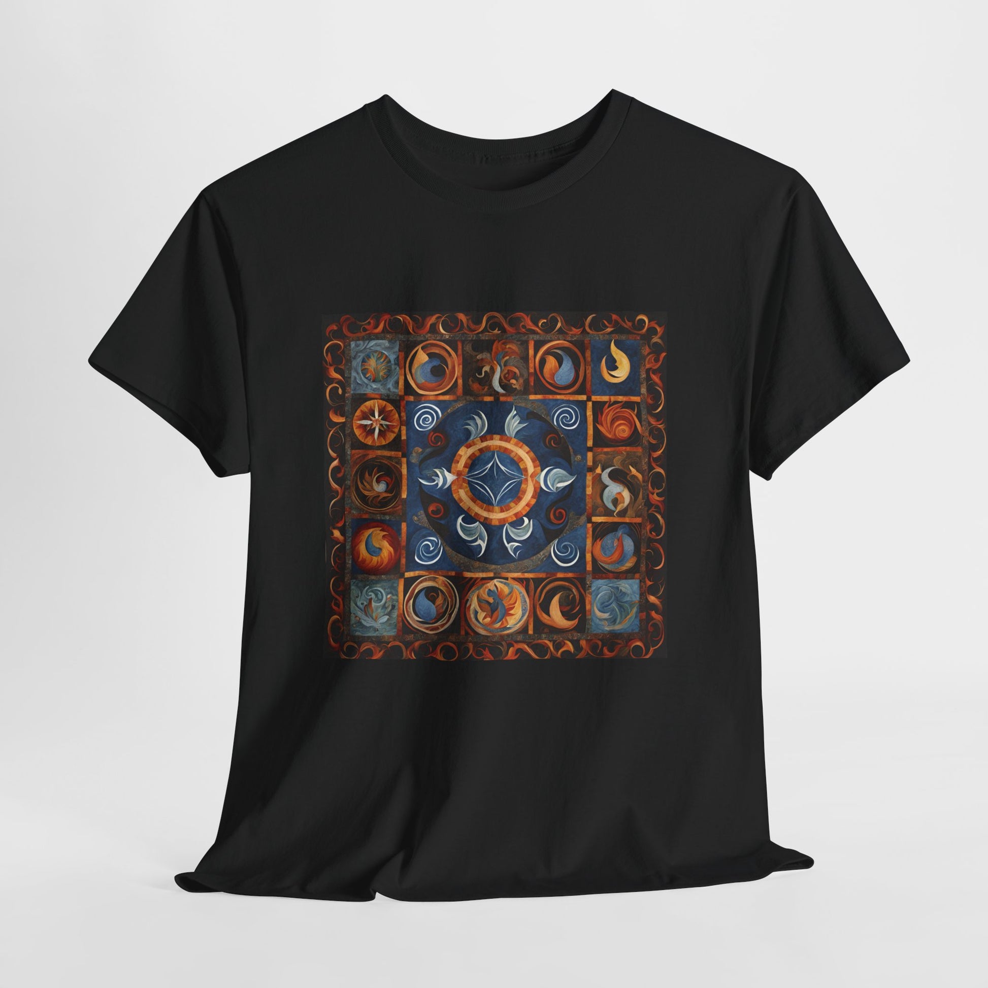 Mystical Elements Bohemian Style Shirt, Nature Lover Gift, Astrology Tee, Spiritual Apparel, Perfect for Festivals - Divine Mystic Moons