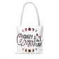 Crazy Crystal Lady Tote Bag - Perfect for Gift, Witchcraft, Crystals, Shopping, Eco-Friendly, Astrology Lover - Divine Mystic Moons