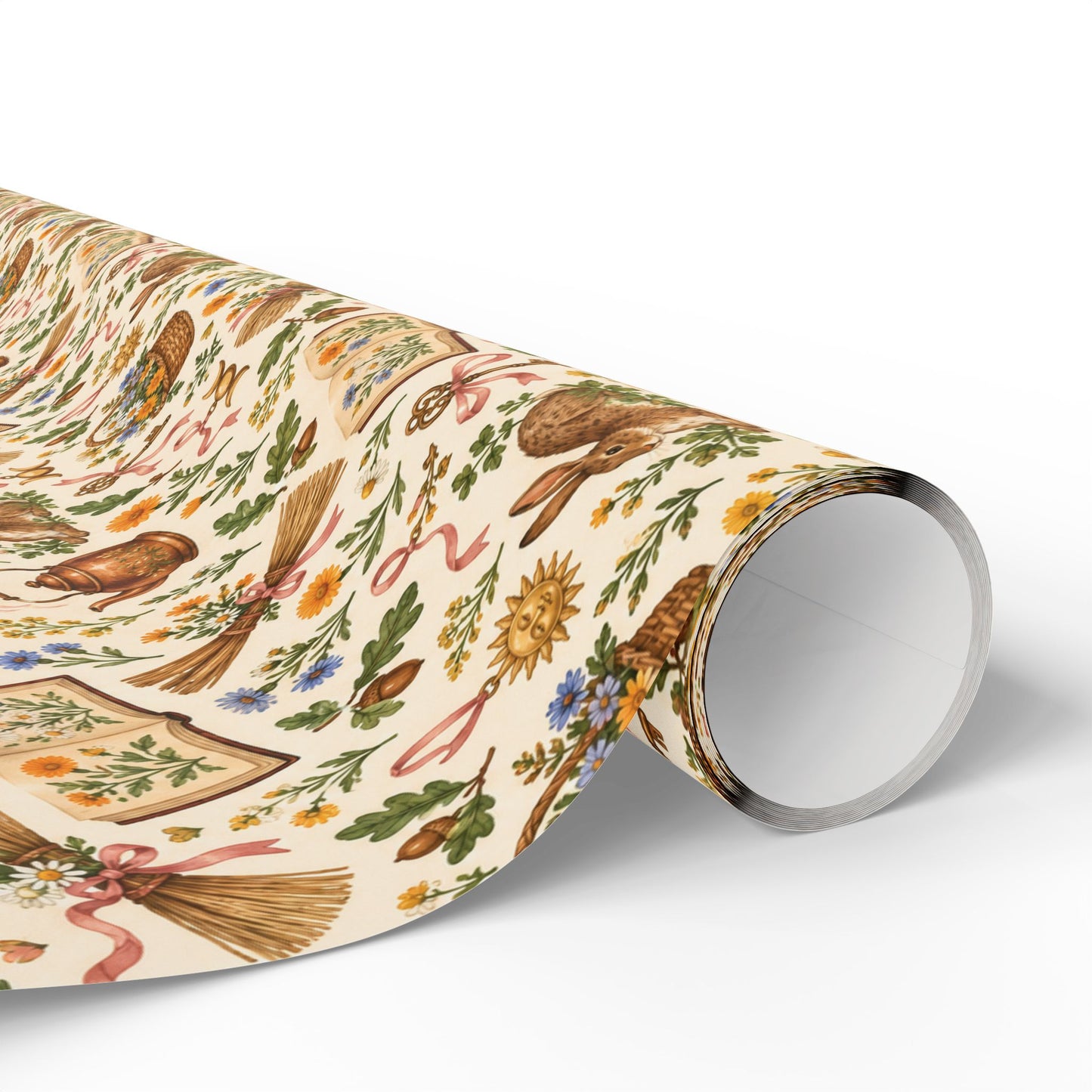 Cottage Witch Hare & Herbal Magic Wrapping Paper