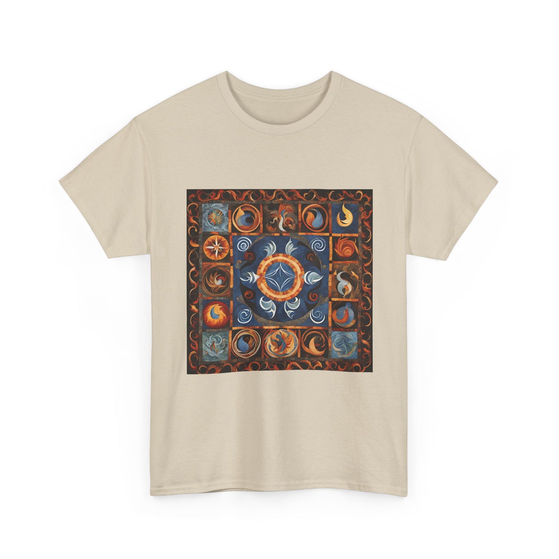 Mystical Elements Bohemian Style Shirt, Nature Lover Gift, Astrology Tee, Spiritual Apparel, Perfect for Festivals - Divine Mystic Moons