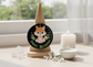 Imbolc Blessings Fox Ceramic Ornament (Double‑Sided) - Divine Mystic Moons