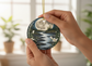 Moonlit River & White Lilies Ceramic Ornament (Double‑Sided) - Divine Mystic Moons