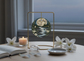 Moonlit River & White Lilies Ceramic Ornament (Double‑Sided) - Divine Mystic Moons