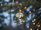 Moonlit River & White Lilies Ceramic Ornament (Double‑Sided) - Divine Mystic Moons