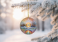 Rainbow Solstice Star Ceramic Ornament (Double‑Sided) - Divine Mystic Moons